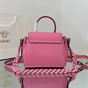 Versace LA Medusa small handbag pink leather DBFI040 size 20cm - 6