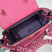 Versace LA Medusa small handbag pink leather DBFI040 size 20cm - 4