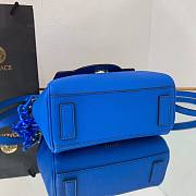 Versace LA Medusa small handbag lapis blue leather DBFI040 size 20cm - 3