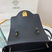 Versace LA Medusa small handbag black leather gold chain DBFI040 size 20cm - 4