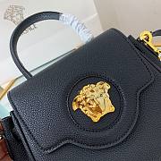 Versace LA Medusa small handbag black leather gold chain DBFI040 size 20cm - 6