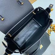 Versace LA Medusa small handbag black leather gold chain DBFI040 size 20cm - 5