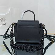 Versace LA Medusa black handbag orange leather DBFI040 size 20cm - 5