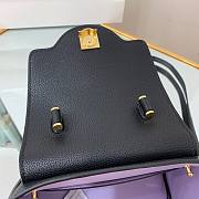 Versace LA Medusa black handbag orange leather DBFI040 size 20cm - 4