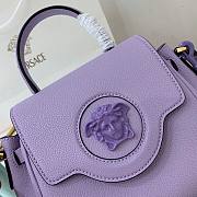 Versace LA Medusa small handbag lilac leather DBFI040 size 20cm - 2