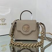 Versace LA Medusa small handbag beige leather DBFI040 size 20cm - 1