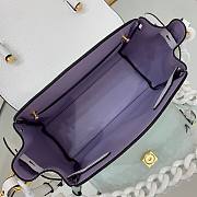 Versace LA Medusa small handbag white leather DBFI040 size 20cm - 4