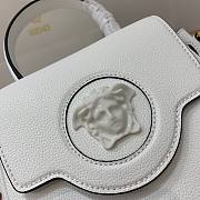 Versace LA Medusa small handbag white leather DBFI040 size 20cm - 2