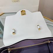 Versace LA Medusa medium handbag white leather DBFI039 size 25cm - 3