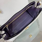 Versace LA Medusa medium handbag white leather DBFI039 size 25cm - 4