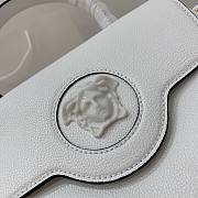 Versace LA Medusa medium handbag white leather DBFI039 size 25cm - 5