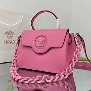 Versace LA Medusa medium handbag pink leather DBFI039 size 25cm - 4