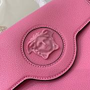 Versace LA Medusa medium handbag pink leather DBFI039 size 25cm - 6