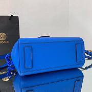 Versace LA Medusa medium handbag lapis blue leather DBFI039 size 25cm - 3