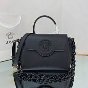 Versace LA Medusa medium handbag black leather DBFI039 size 25cm - 1