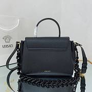 Versace LA Medusa medium handbag black leather DBFI039 size 25cm - 2