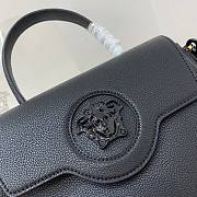 Versace LA Medusa medium handbag black leather DBFI039 size 25cm - 6
