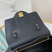 Versace LA Medusa medium handbag black leather gold chain DBFI039 size 25cm - 3