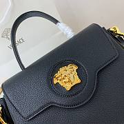 Versace LA Medusa medium handbag black leather gold chain DBFI039 size 25cm - 5