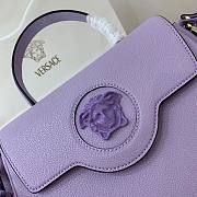 Versace LA Medusa medium handbag lilac leather DBFI039 size 25cm - 2