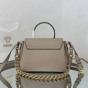 Versace LA Medusa medium handbag beige leather DBFI039 size 25cm - 6