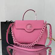 Versace LA Medusa large handbag pink leather DBFI039 size 35cm - 1