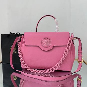 Versace LA Medusa large handbag pink leather DBFI039 size 35cm