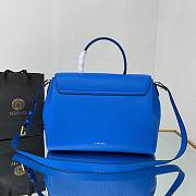 Versace LA Medusa large handbag lapis blue leather DBFI039 size 35cm - 6
