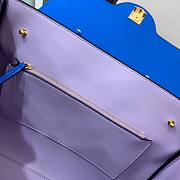 Versace LA Medusa large handbag lapis blue leather DBFI039 size 35cm - 4