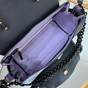 Versace LA Medusa large handbag black leather DBFI039 size 35cm - 2