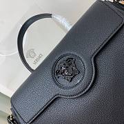 Versace LA Medusa large handbag black leather DBFI039 size 35cm - 3