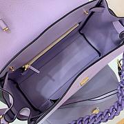 Versace LA Medusa large handbag lilac leather DBFI039 size 35cm - 3