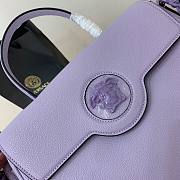 Versace LA Medusa large handbag lilac leather DBFI039 size 35cm - 2