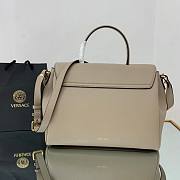 Versace LA Medusa large handbag beige leather DBFI039 size 35cm - 6