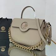 Versace LA Medusa large handbag beige leather DBFI039 size 35cm - 5