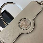 Versace LA Medusa large handbag beige leather DBFI039 size 35cm - 2