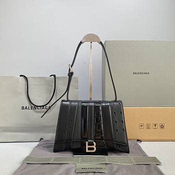 Balenciaga Women's hourglass multibelt top handle bag in black size 27cm