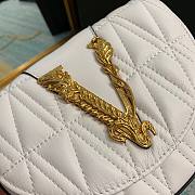 Versace Virtus quilted belt bag in white DV3G984 size 18cm - 5