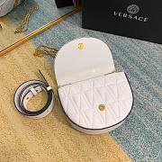 Versace Virtus quilted belt bag in white DV3G984 size 18cm - 3