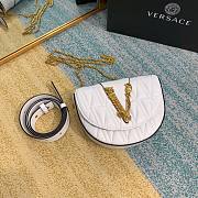 Versace Virtus quilted belt bag in white DV3G984 size 18cm - 4