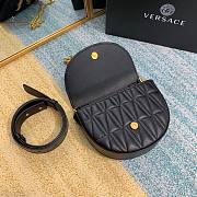 Versace Virtus quilted belt bag in black DV3G984 size 18cm - 3