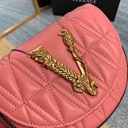 Versace Virtus quilted belt bag in pink DV3G984 size 18cm - 6
