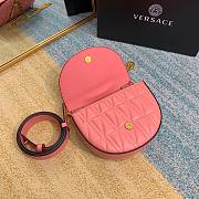 Versace Virtus quilted belt bag in pink DV3G984 size 18cm - 2
