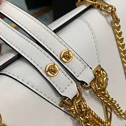 Versace Vertus shouder bag in white DBFG985 size 24cm - 5
