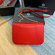 Versace Vertus shouder bag in red DBFG985 size 24cm - 6