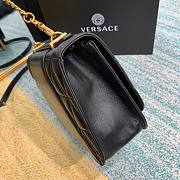 Versace Virtus quilted shouder bag in black DBFG985 size 24cm - 2
