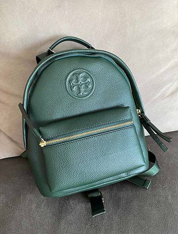 Tory Burch | Perry bombe small backpack green leather 73633 size 24.5cm