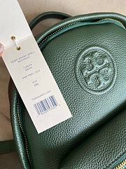 Tory Burch | Perry bombe small backpack green leather 73633 size 24.5cm - 2