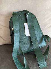 Tory Burch | Perry bombe small backpack green leather 73633 size 24.5cm - 6