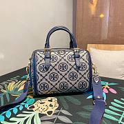 Tory Burch | T Monogram jacquard barrel in tory navy 83970 size 25cm - 4